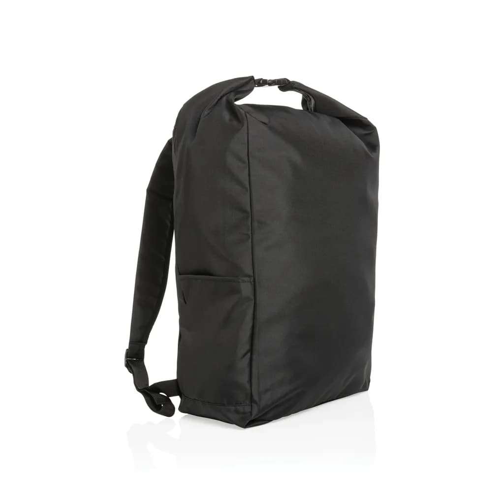 Impact AWARE™ RPET Basic Rolltop-Rucksack - schwarz