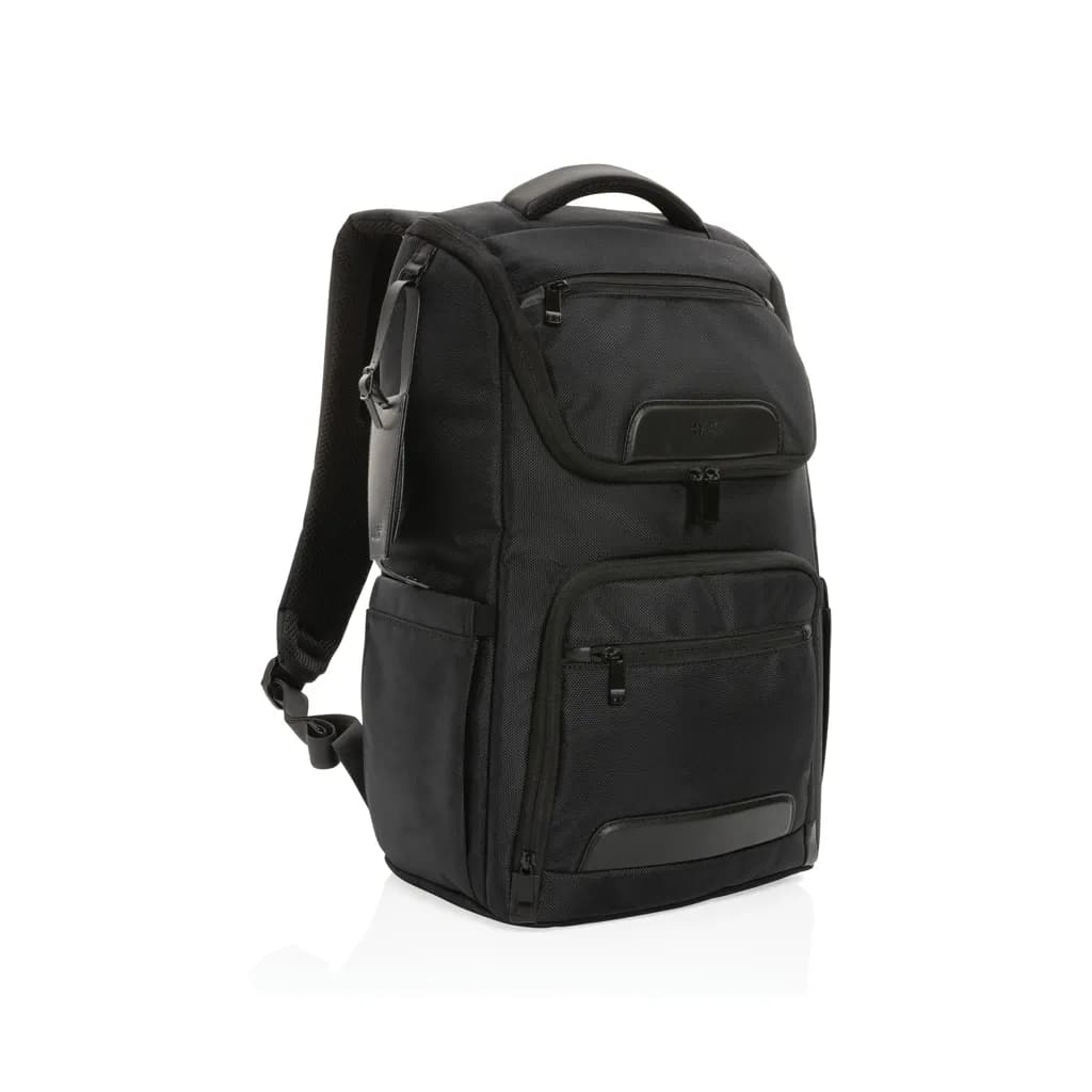 Swiss Peak AWARE™ RPET Voyager 15.6 Laptop Rucksack - schwarz