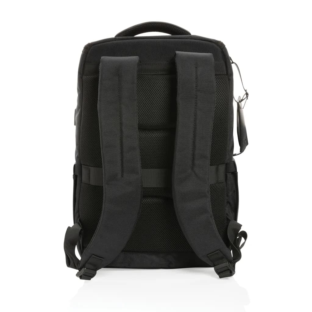 Swiss Peak AWARE™ RPET Voyager 15.6 Laptop Rucksack - schwarz