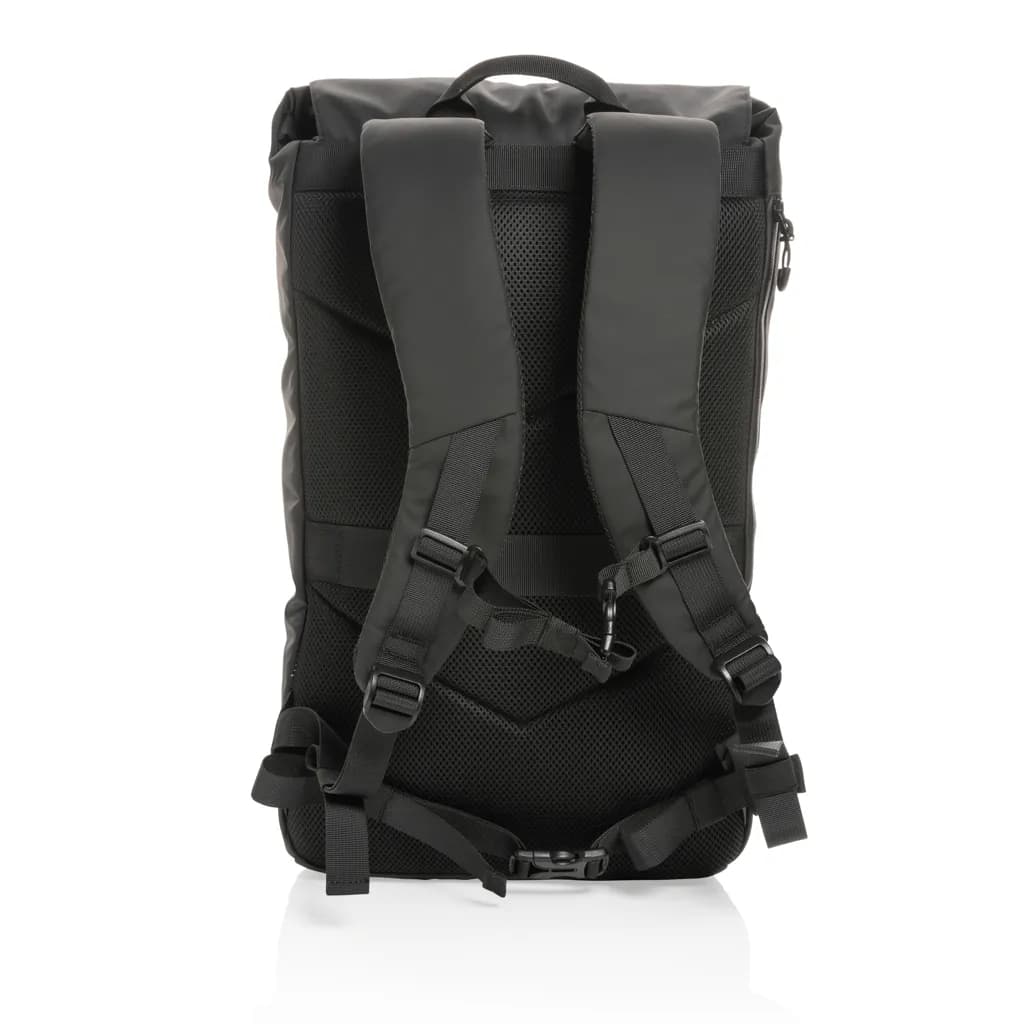 Impact AWARE™ RPET wasserabweisender 15.6 Laptop-Rucksack - schwarz
