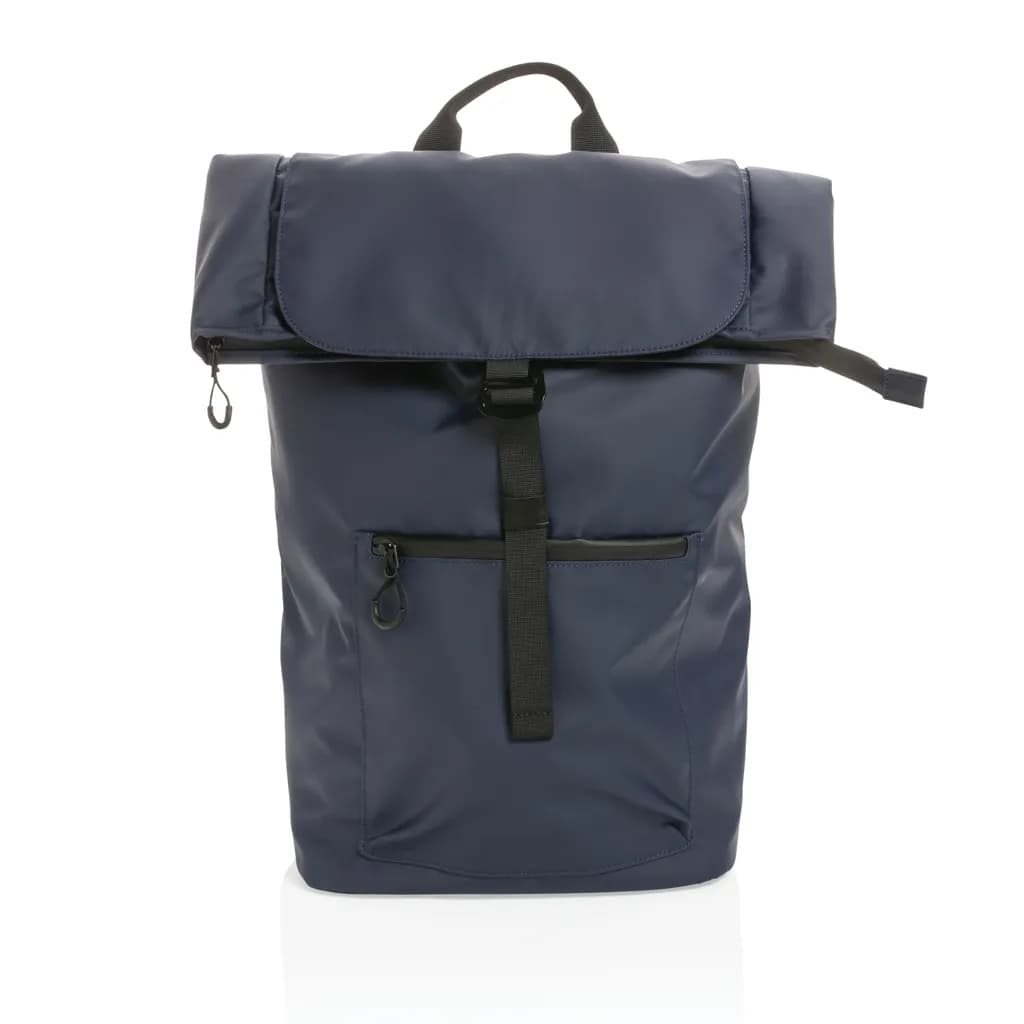 Impact AWARE™ RPET wasserabweisender 15.6 Laptop-Rucksack - navy blau