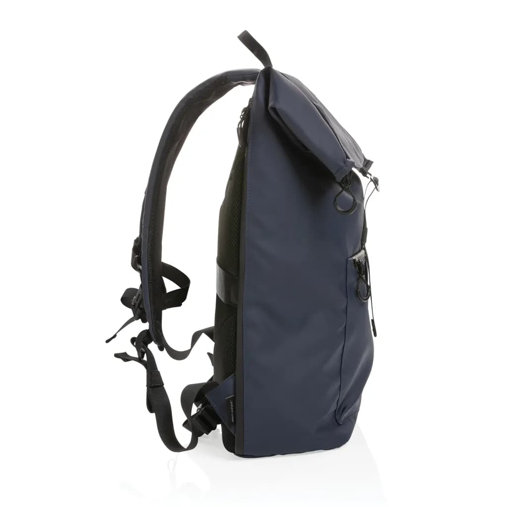 Impact AWARE™ RPET wasserabweisender 15.6 Laptop-Rucksack - navy blau