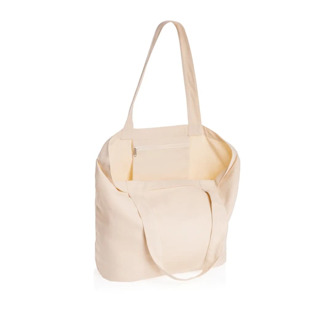 Impact Aware™ 240g/m² rcCanvas Shopper + Tasche, ungefärbt - off white