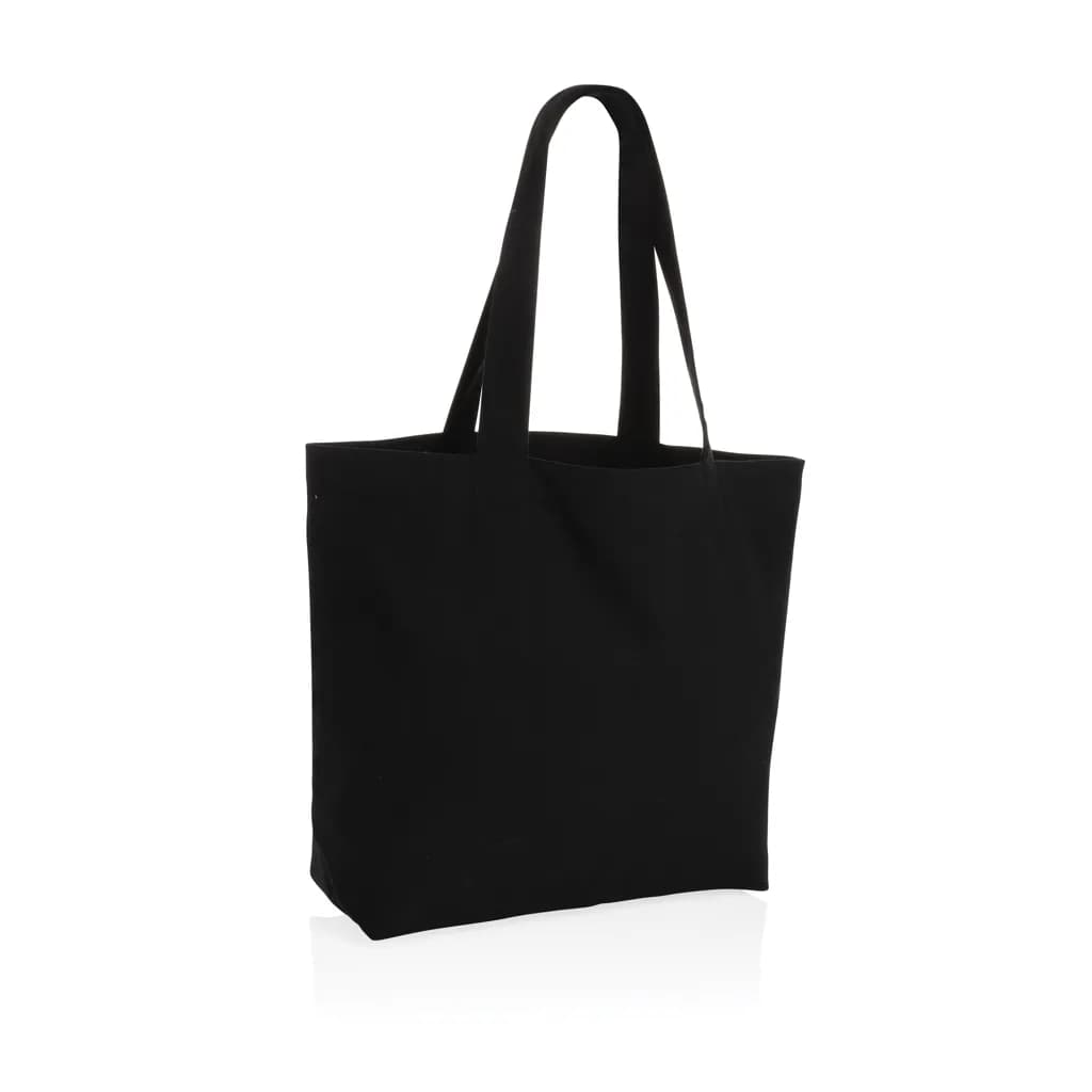 Impact Aware™ 240g/m² rcCanvas Shopper + Tasche, ungefärbt - schwarz