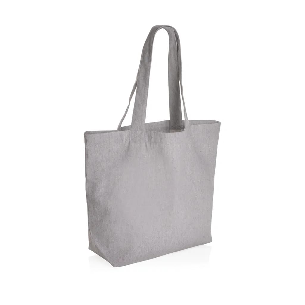 Impact Aware™ 240g/m² rcCanvas Shopper + Tasche, ungefärbt - grau