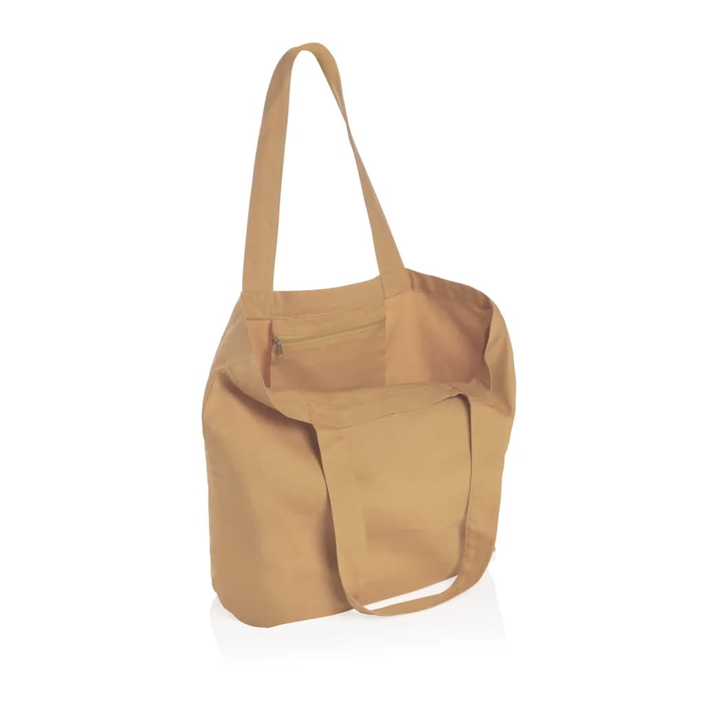 Impact Aware™ 240g/m² rcCanvas Shopper + Tasche, ungefärbt - braun