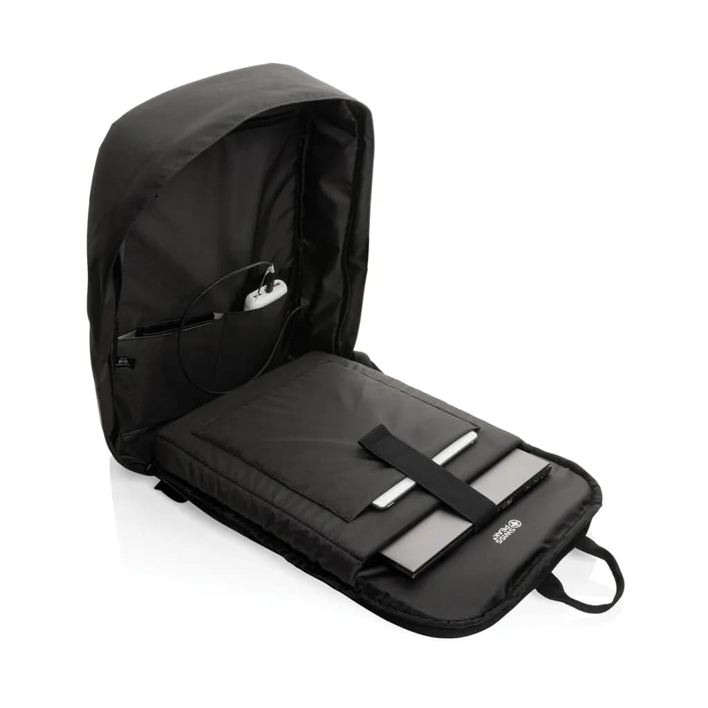 Swiss Peak AWARE™ Anti-Theft-RFID 15.6-Laptop-Rucksack - schwarz
