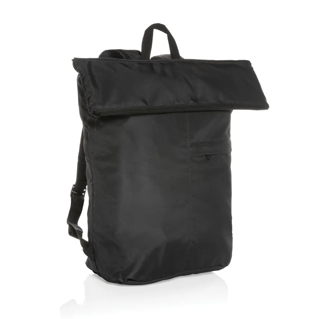 Dillon AWARE™ RPET faltbarer Lightweight-Rucksack - schwarz