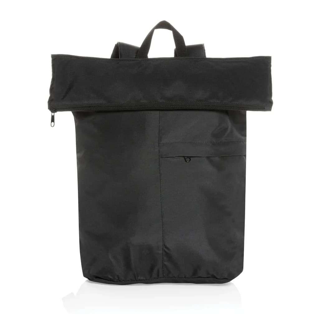 Dillon AWARE™ RPET faltbarer Lightweight-Rucksack - schwarz