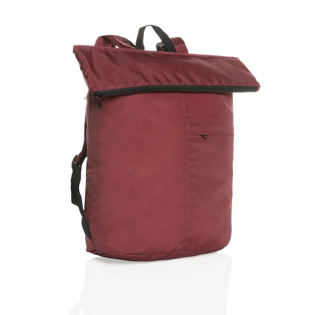 Dillon AWARE™ RPET faltbarer Lightweight-Rucksack - rot