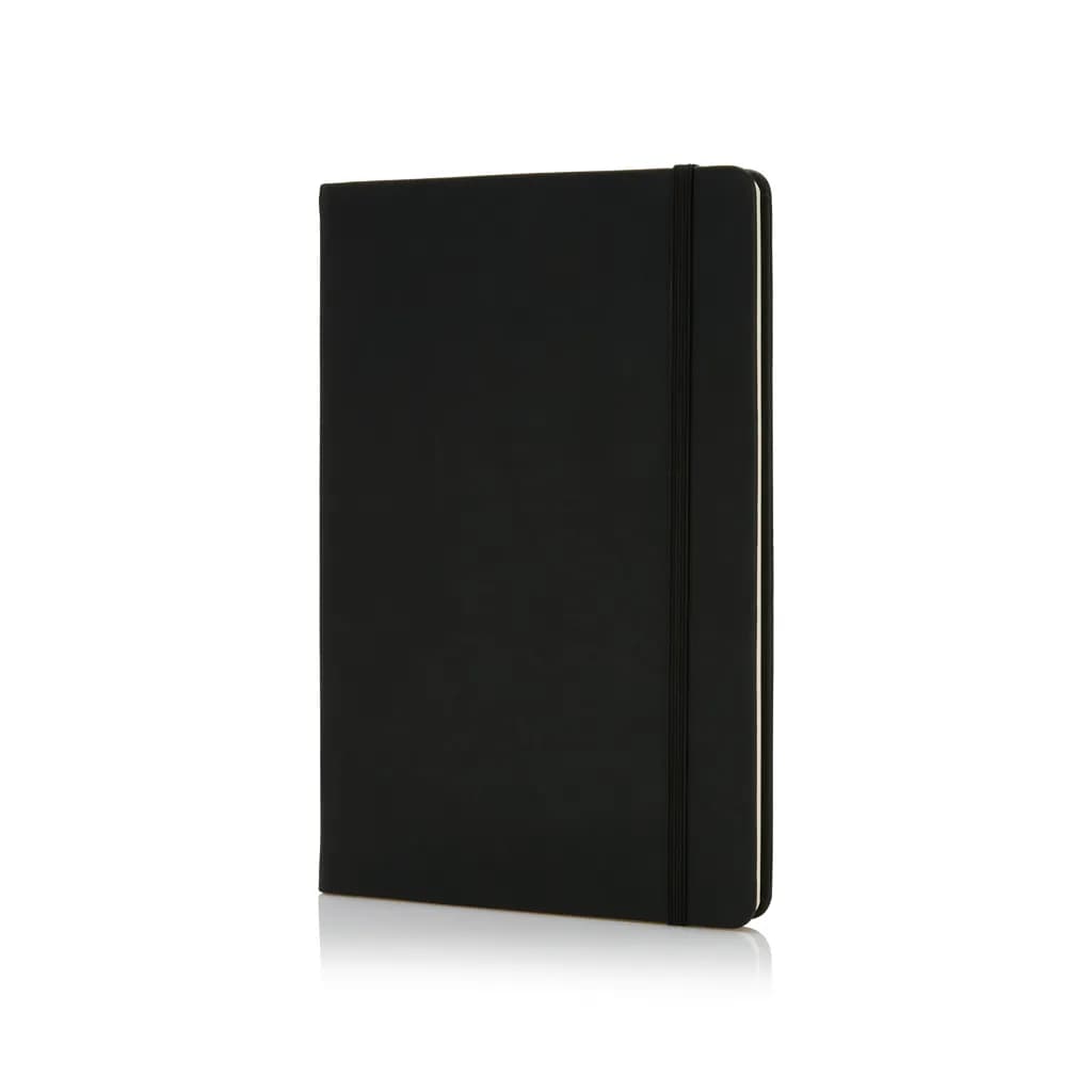Deluxe Hardcover PU A5 Notizbuch - schwarz