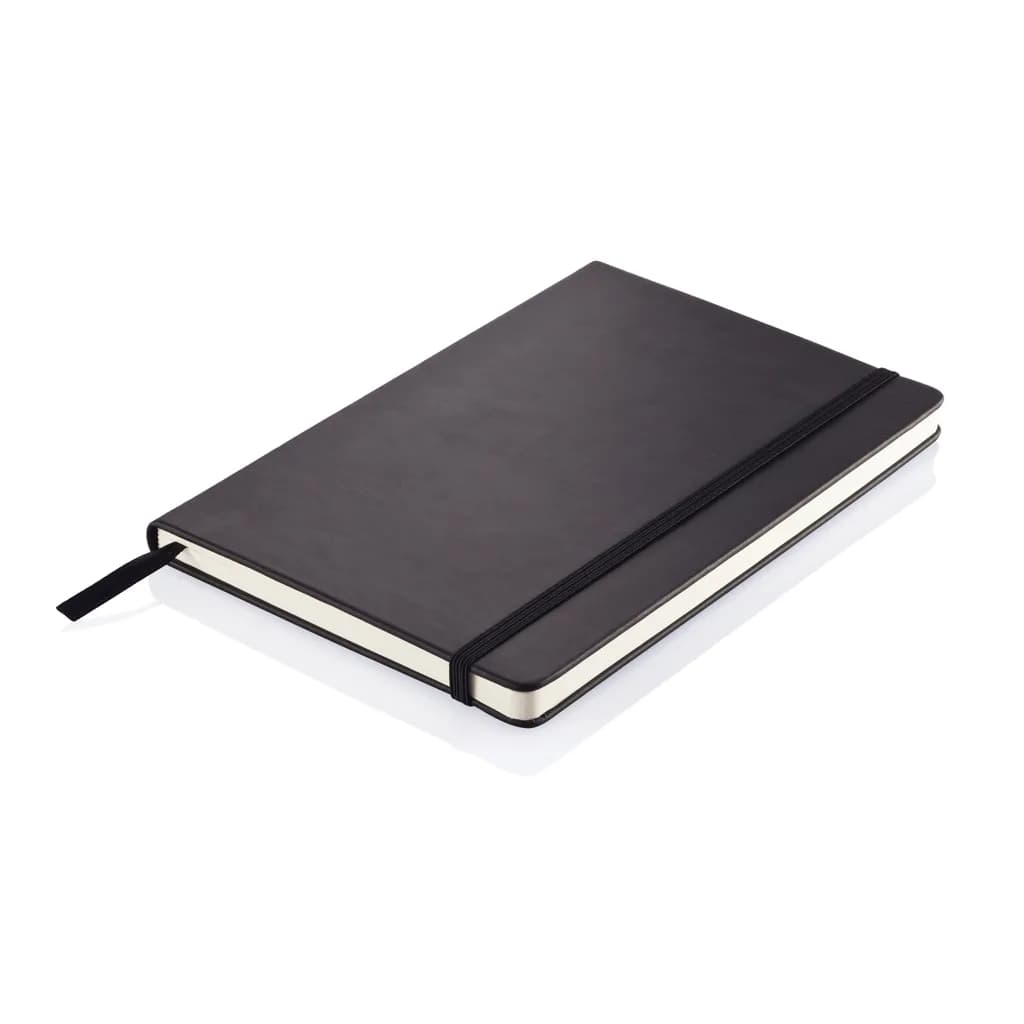 Deluxe Hardcover PU A5 Notizbuch - schwarz