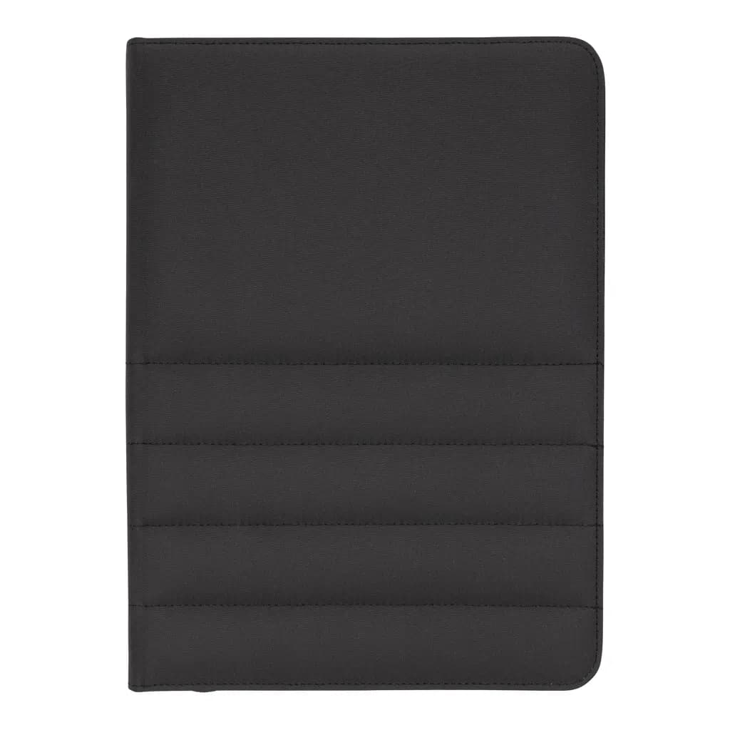 Impact AWARE™ RPET A4 Portfolio mit Reißverschluss - schwarz