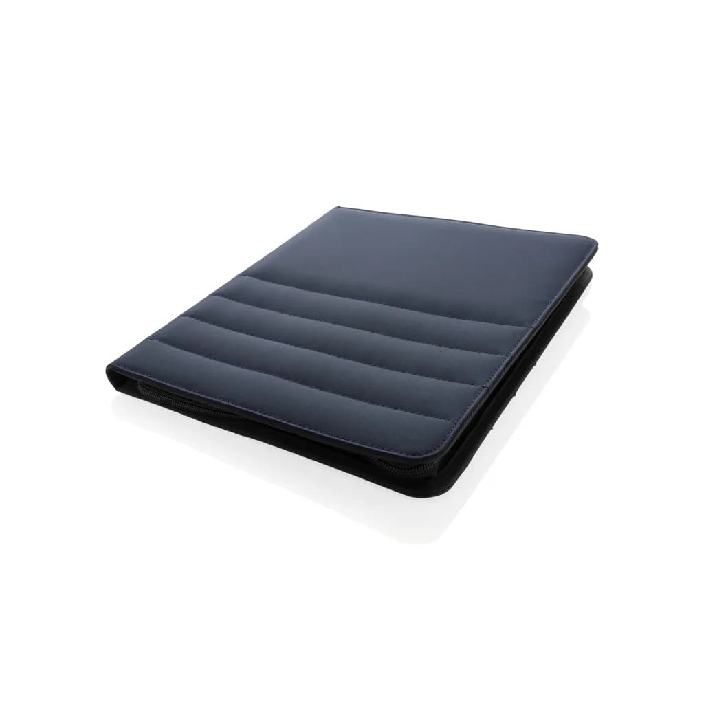 Impact AWARE™ RPET A4 Portfolio mit Reißverschluss - navy blau