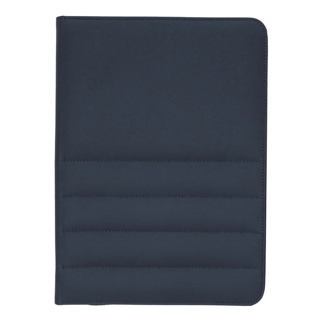 Impact AWARE™ RPET A4 Portfolio mit Reißverschluss - navy blau