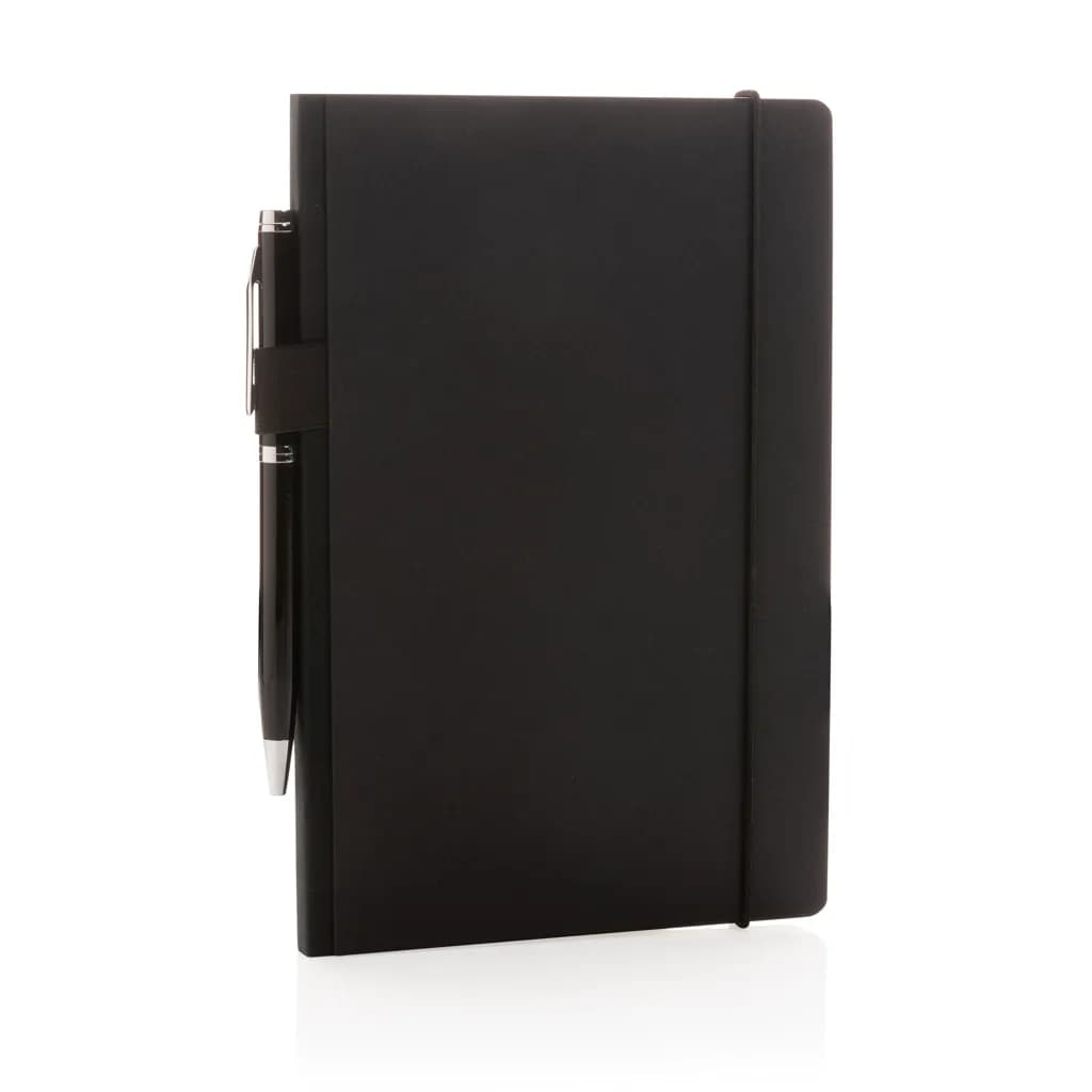 A5 Deluxe Hardcover Notizbuch - schwarz