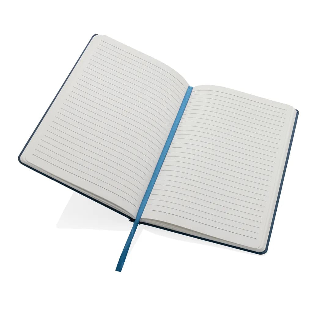 A5 Impact Steinpaper Hardcover Notizbuch - blau