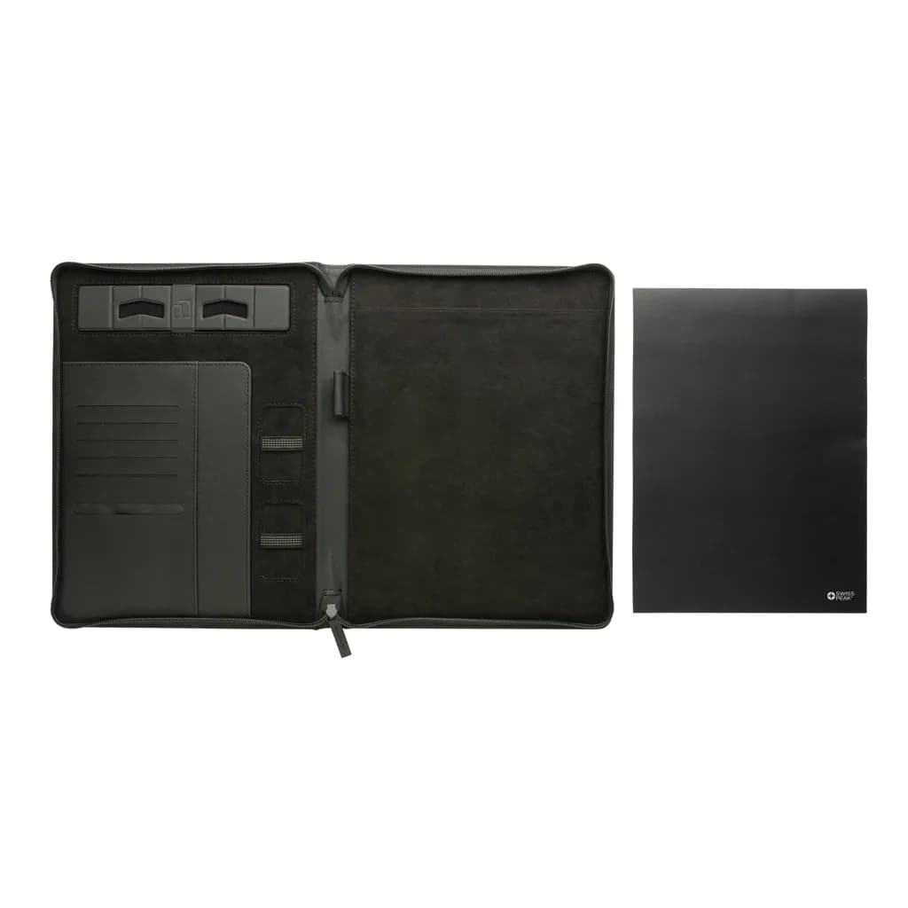 Swiss Peak Heritage RCS rPU A4 Portfolio mit Reißverschluss - schwarz
