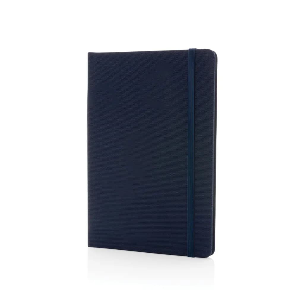 GRS-zertifiziertes rPET-A5-Notizbuch - navy blau