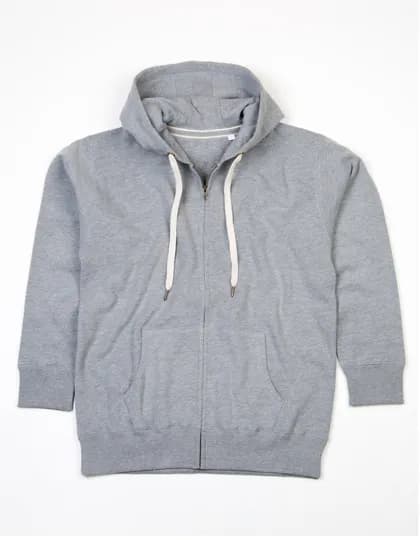 The Superstar Zip Through Hoodie - Heather Grey Melange