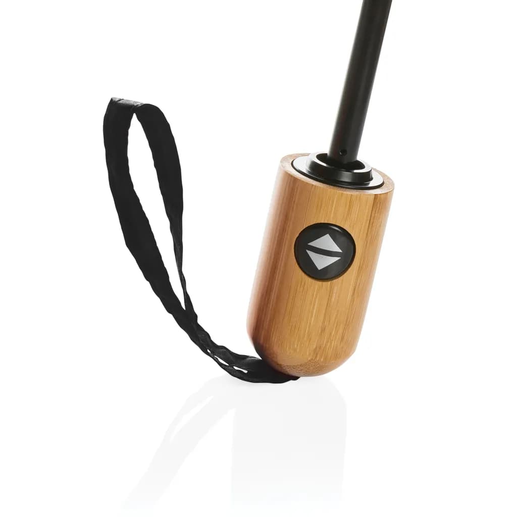 21 Impact AWARE™ RPET 190T Bambus-Schirm autom. open/close - schwarz