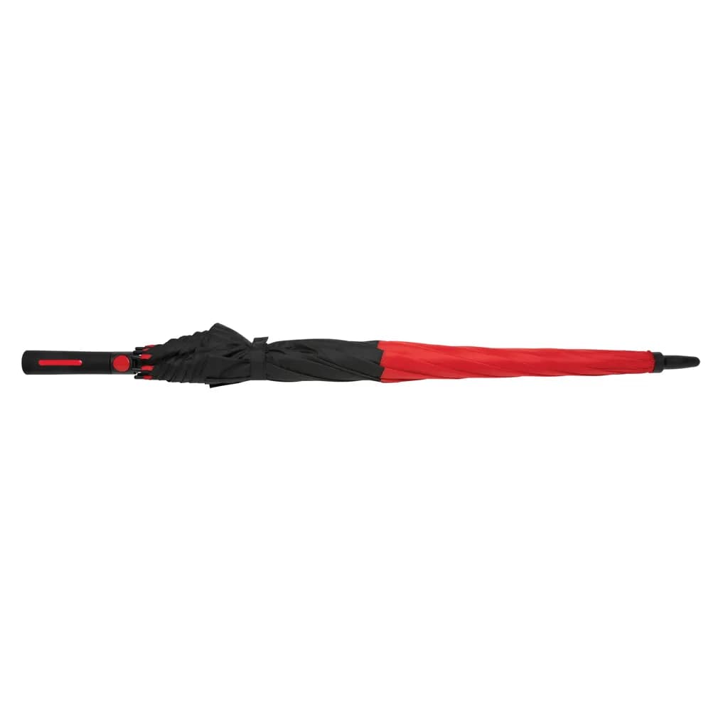 27 Impact AWARE™ RPET 190T Auto-Open Stormproof-Schirm - rot