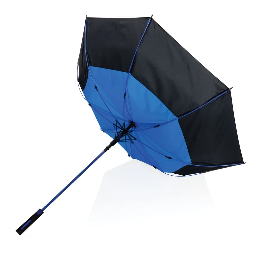 27 Impact AWARE™ RPET 190T Auto-Open Stormproof-Schirm - blau
