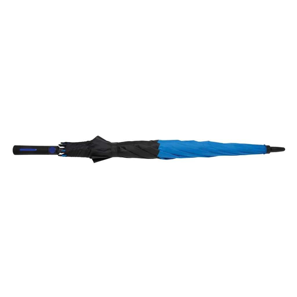 27 Impact AWARE™ RPET 190T Auto-Open Stormproof-Schirm - blau
