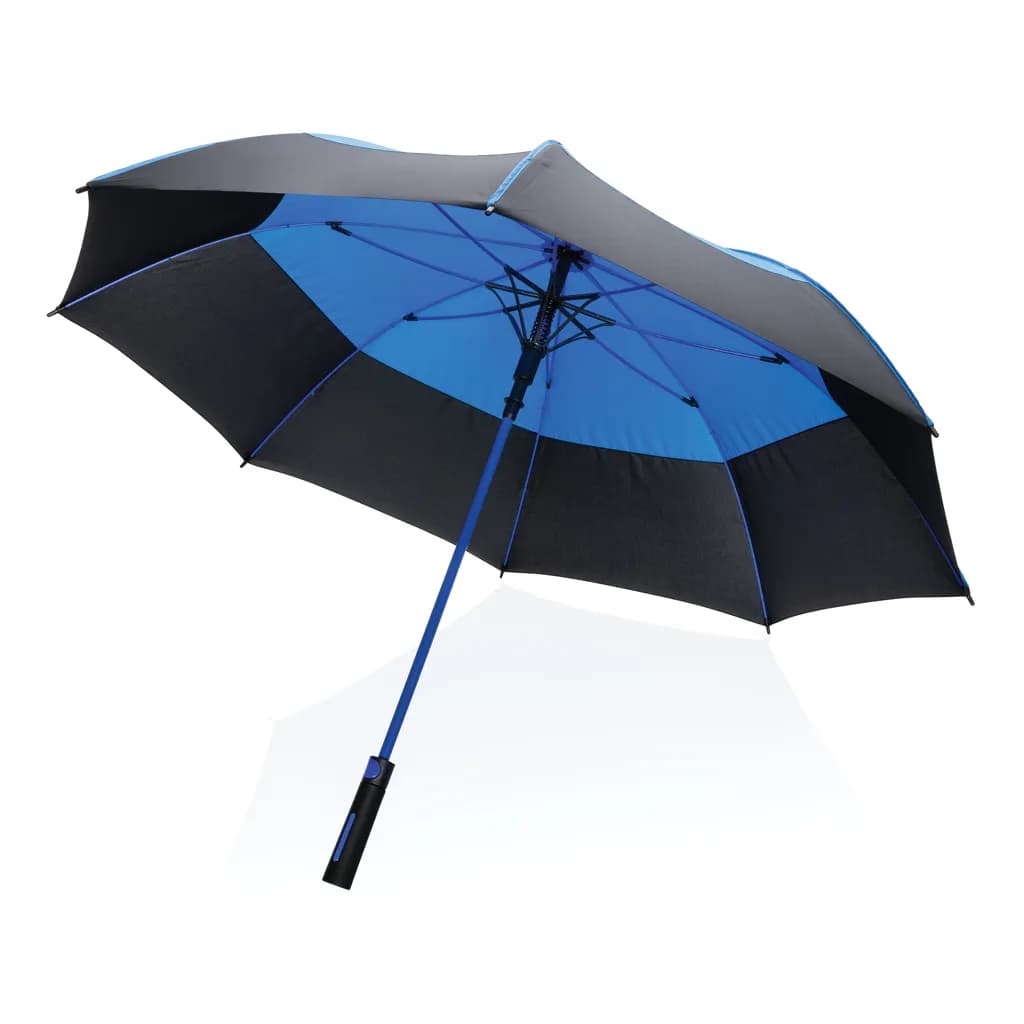 27 Impact AWARE™ RPET 190T Auto-Open Stormproof-Schirm - blau