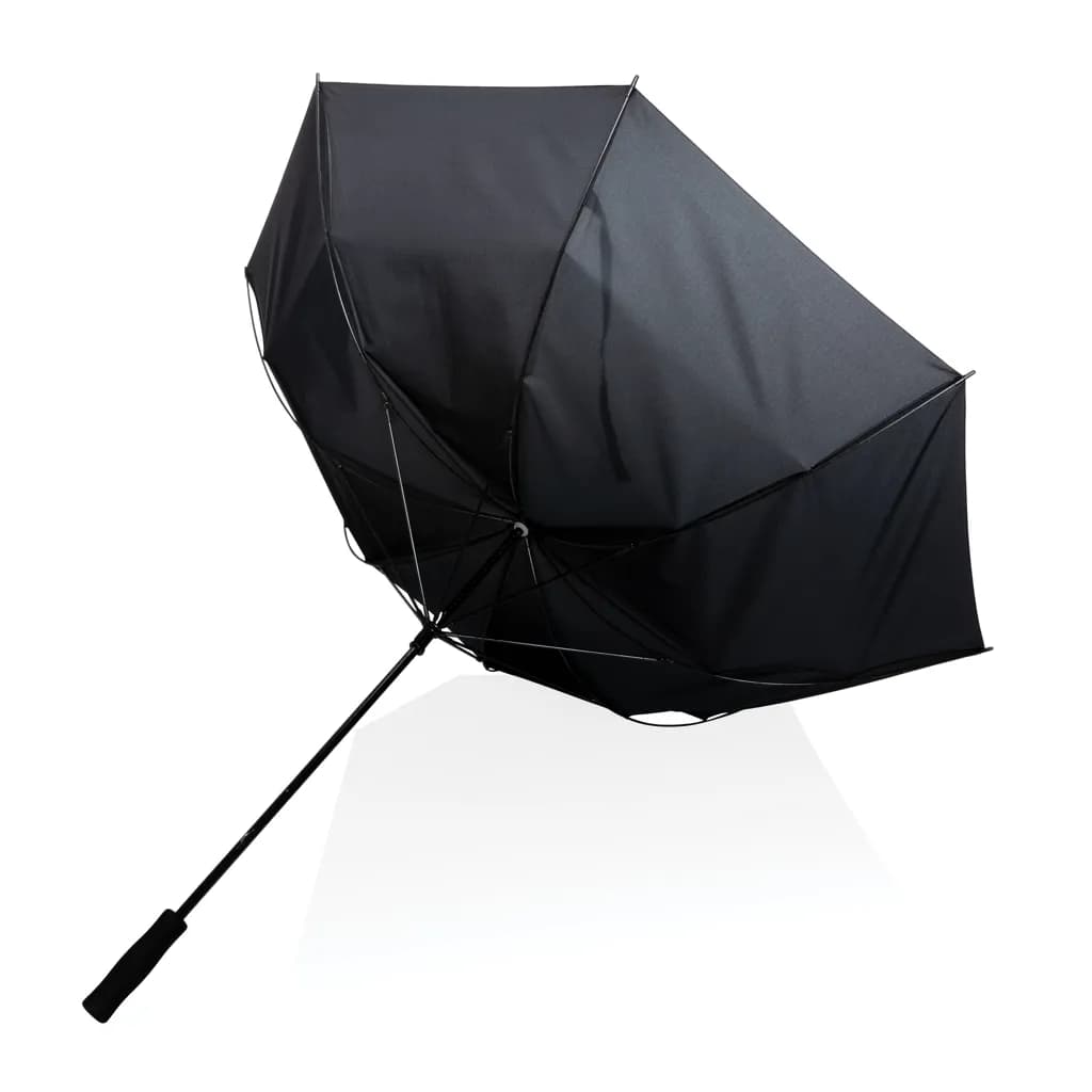 30 Impact AWARE™ RPET 190T Stormproof-Schirm - schwarz