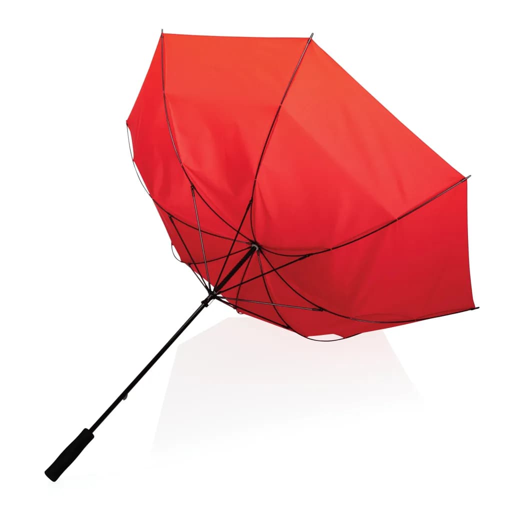 30 Impact AWARE™ RPET 190T Stormproof-Schirm - rot