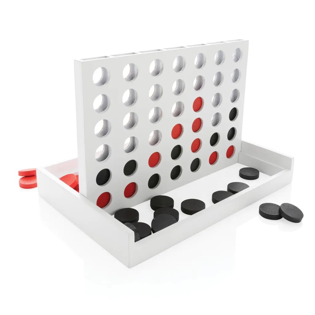 Connect Four Holzspiel - weiß