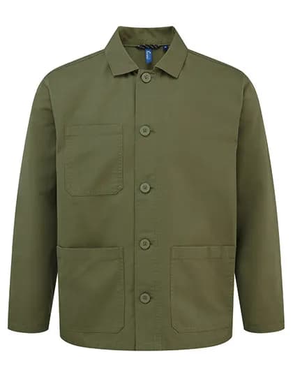 Utility 2.0 Chore Jacket - Olive (ca. Pantone 7763C)