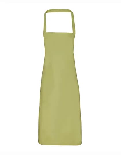 Organic Cotton Bib Apron (No Pocket) - Lime (ca. Pantone 382C)