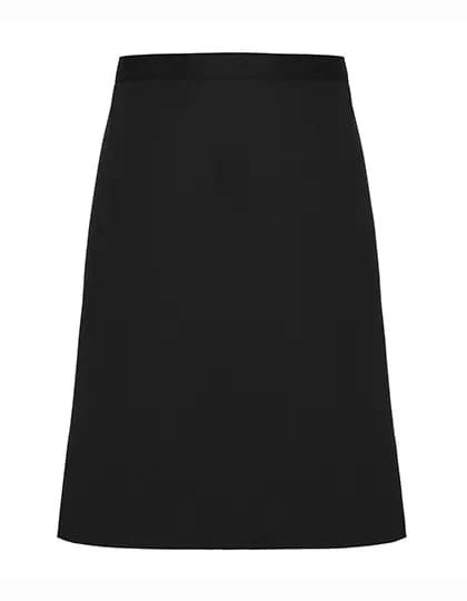 Mid-Length Apron (Fairtrade Cotton) - Black (ca. Pantone Black C)