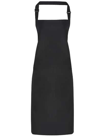 Waterproof Bib Apron - Black (ca. Pantone Black C)
