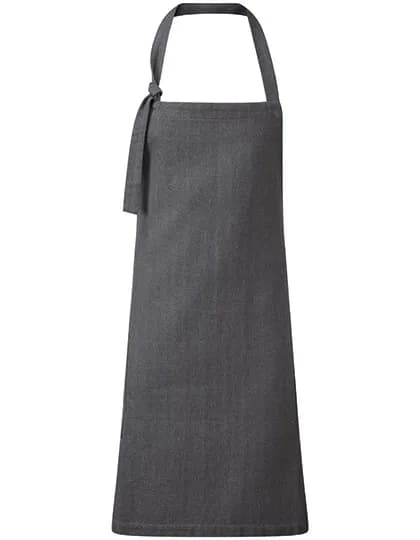 Regenerate Bib Apron - Grey Denim (ca. Pantone Cool Gray 10C)