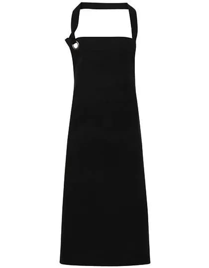 Calibre Heavy Cotton Canvas Bib Apron - Black (ca. Pantone Black C)