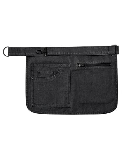 Metro Utility Hip Apron - Black Denim (ca. Pantone 426C)