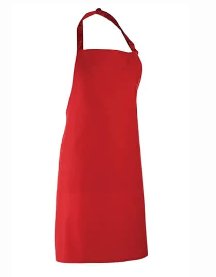 Colours Collection Bib Apron - Red (ca. Pantone 200C)