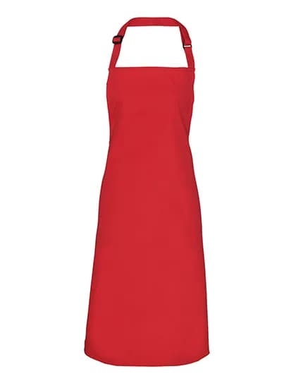 Colours Collection Bib Apron - Salsa (ca. Pantone 187C)