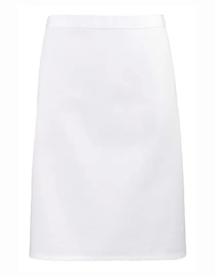 Colours Collection Mid Length Apron - White