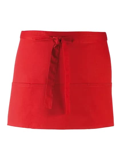 Colours Collection 3-Pocket Apron - Red (ca. Pantone 200C)