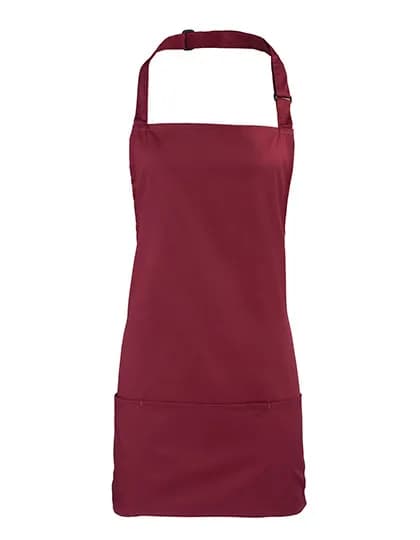 Colours 2 in 1 Apron - Burgundy (ca. Pantone 209C)