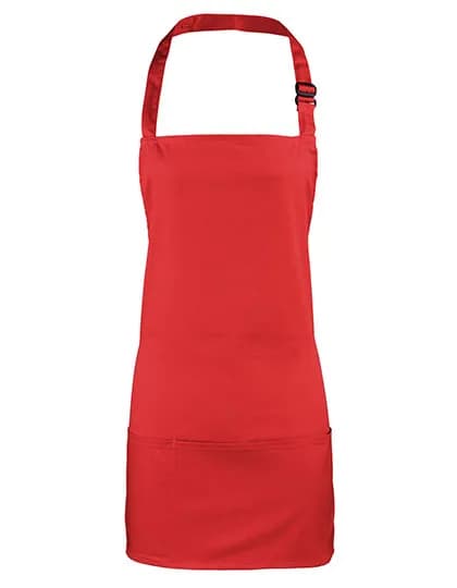 Colours 2 in 1 Apron - Red (ca. Pantone 201C)