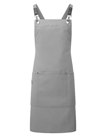Clip n Clasp Cross-Back Bib Apron - Dark Grey (ca. Pantone 425C)