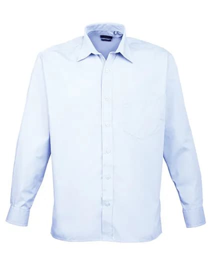 Men´s Poplin Long Sleeve Shirt - Light Blue (ca. Pantone 2717C)