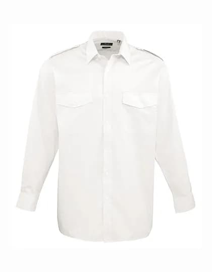 Pilot Shirt Long Sleeve - White