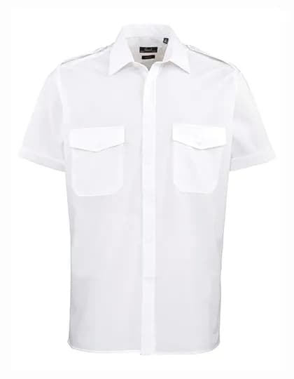 Pilot Shirt Short Sleeve - White