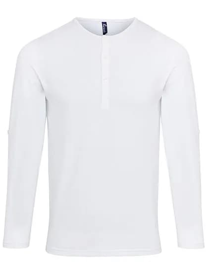 Men´s Long-John Roll Sleeve Tee - White